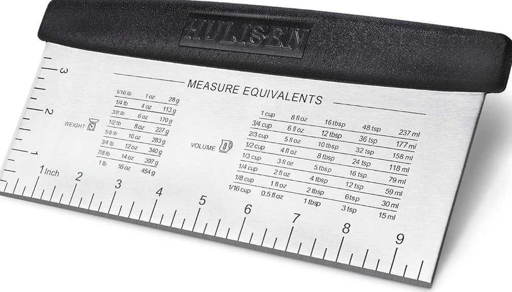 Bench Scraper, 10-inch with Measuring Scale
