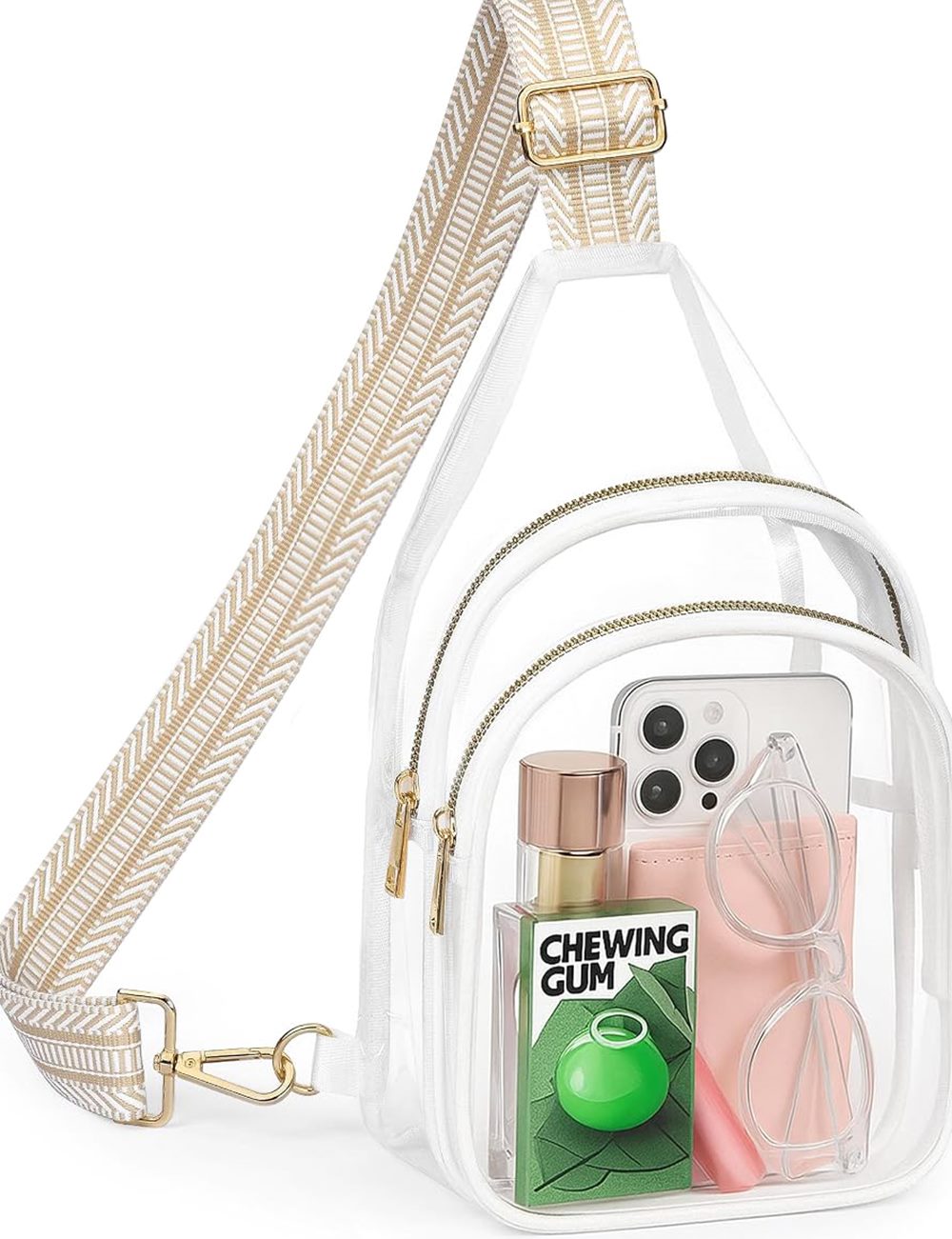 Clear Crossbody Purse, Stadium Approved