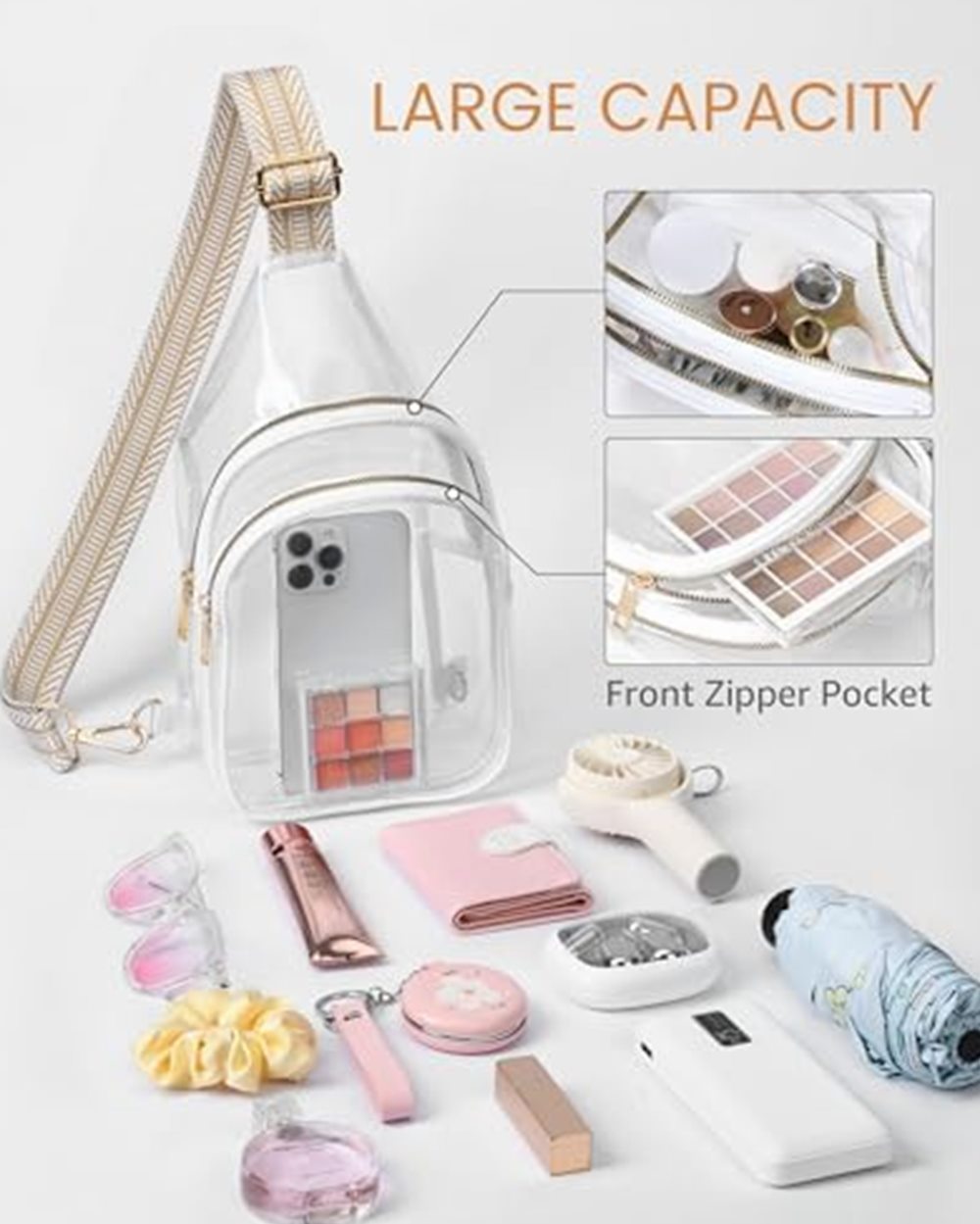 Clear Crossbody Purse, Stadium Approved — photo 5 of 7