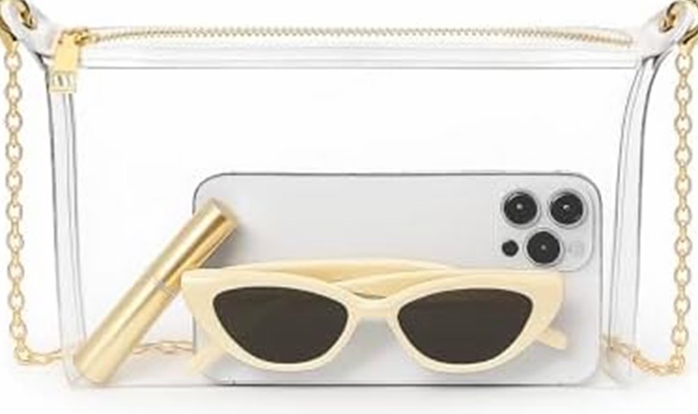 Clear Crossbody Purse, Zip Top — photo 2 of 6