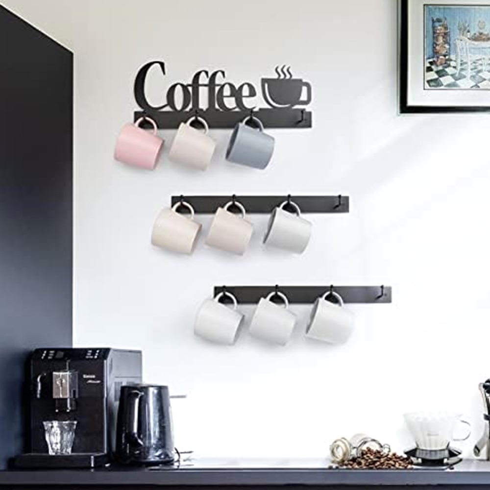 Coffee Mug Wall Rack, 12 Hooks — photo 3 of 7