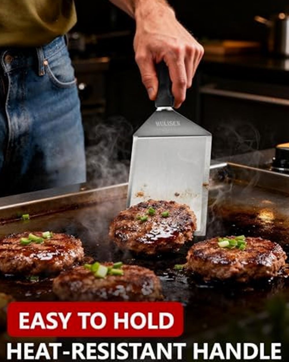 Grill Spatula, 6 × 5-inch Heavy-Duty Turner — photo 3 of 6