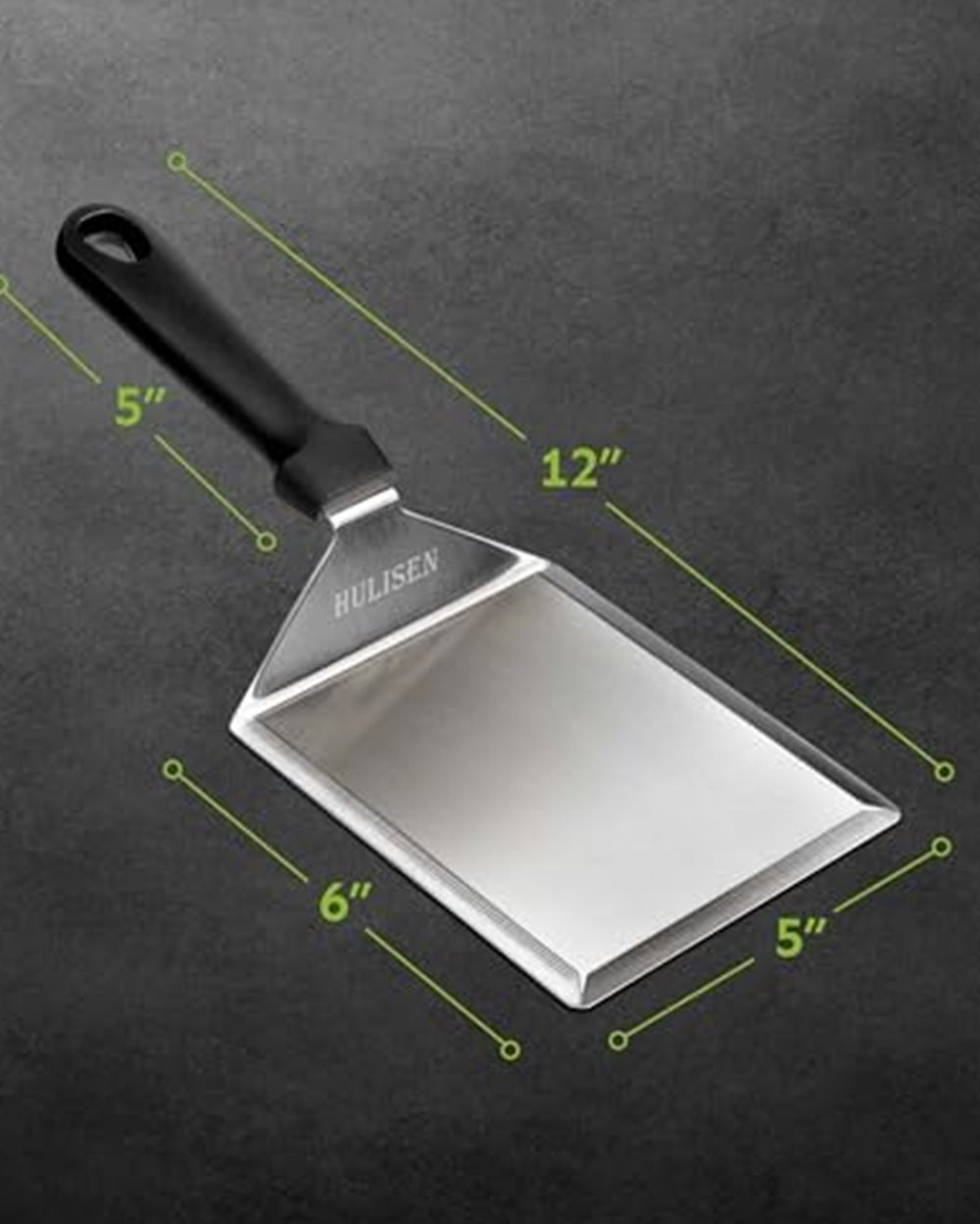 Grill Spatula, 6 × 5-inch Heavy-Duty Turner — photo 4 of 6