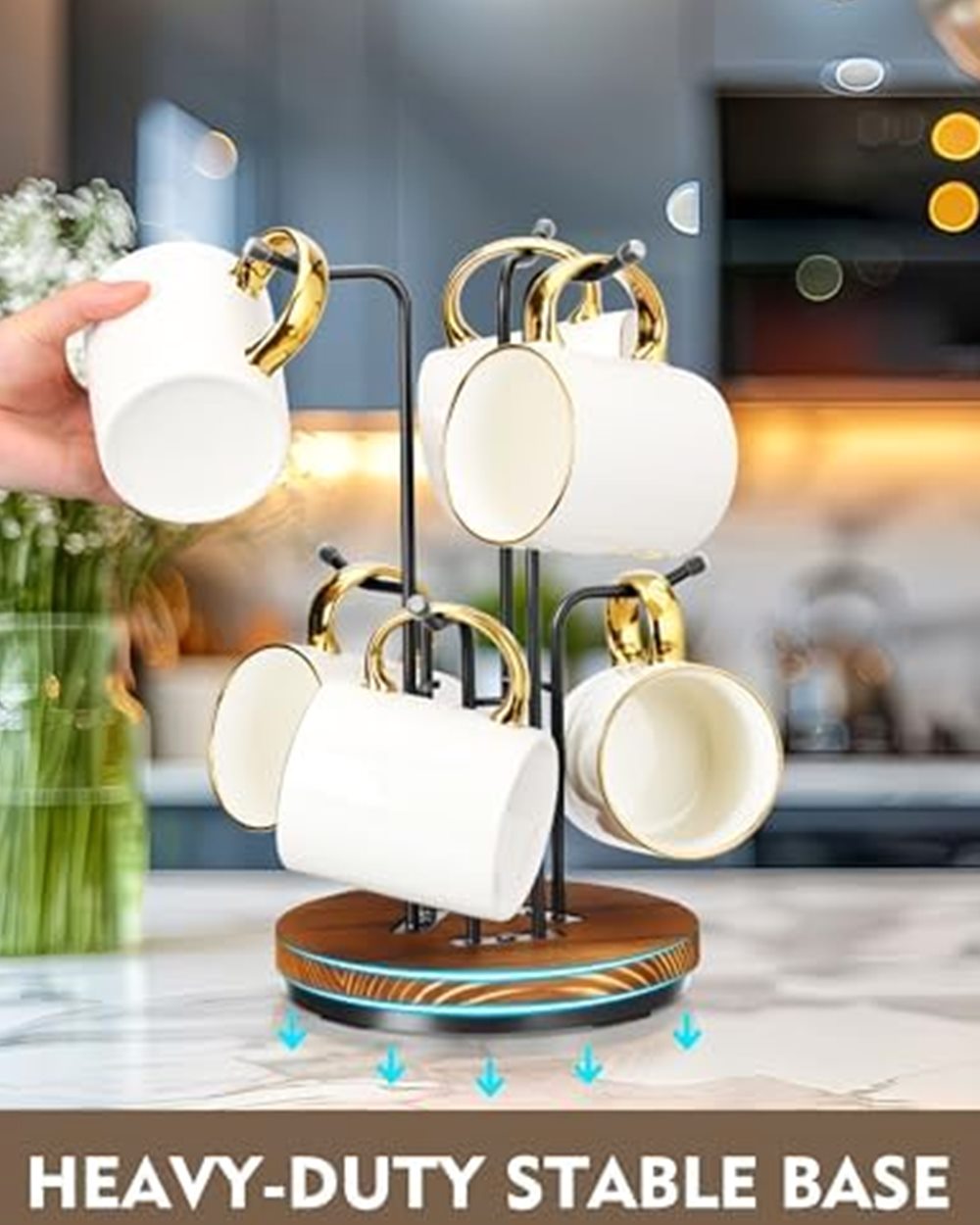 360° Rotating Mug Tree, 6 Hooks — photo 4 of 6