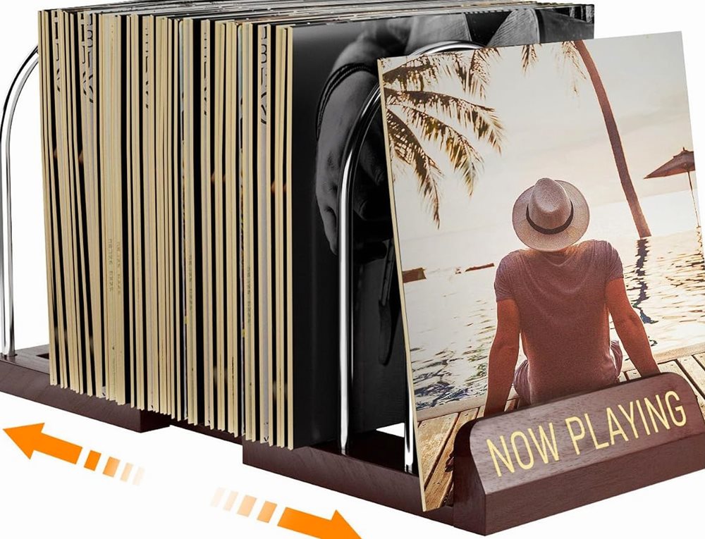 Expandable Vinyl Record Storage, 30–70 LPs