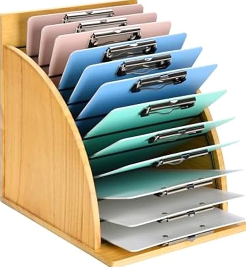 Wooden Clipboard Holder & Organizer — photo 2 of 6