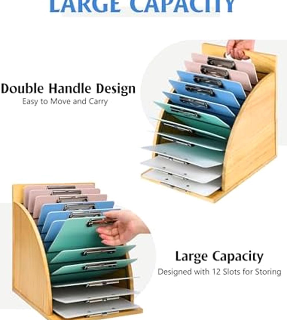 Wooden Clipboard Holder & Organizer — photo 3 of 6